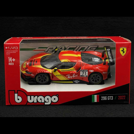 FERRARI 296 GT3 3.0L V6 N°71 2023 1/43 BURAGO