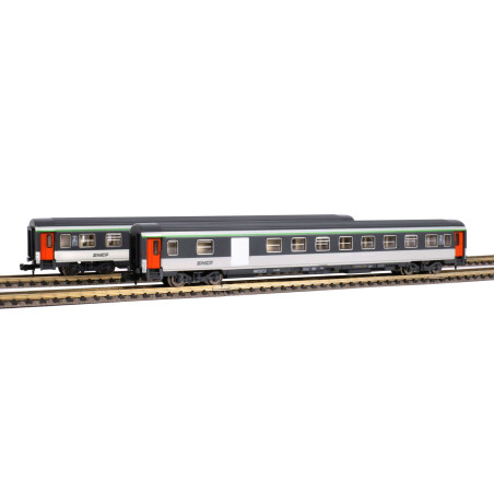 1/160 PIKO COFFRET 2 VOITURES CORAIL SNCF