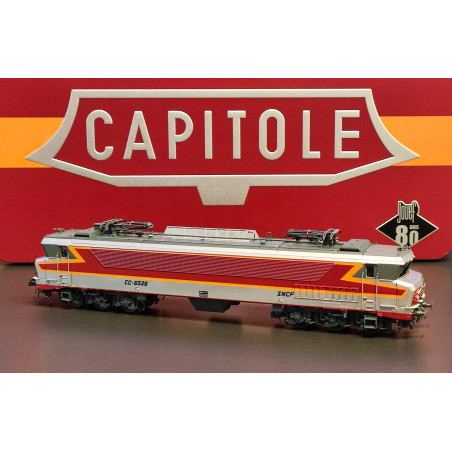 1/87 JOUEF LOCOMOTIVE ELECTRIQUE CC 6526 CAPITOLE COFFRET ANNIVERSAIRE 80ANS LIVREE ROUGE DIGITAL SOUND SNCF