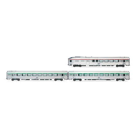 1/87 JOUEF COFFRET DE 3 VOITURES VOYAGEURS EC ETOILE DU NORD SNCF