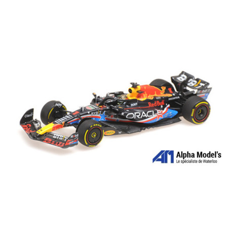 RED BULL F1 RB19 TEAM ORACLE RED BULL RACING N°1 MAX VERSTAPPEN GRAND PRIX D'AUSTIN 2023 1ER 1/43 MINICHAMPS