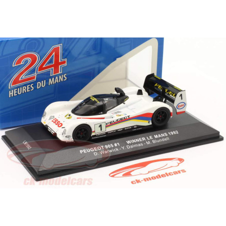 PEUGEOT 905 N°1 24H DU MANS 1992 1ER 1/43 IXO