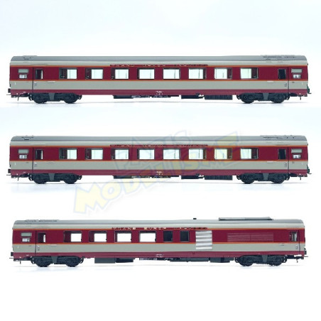 1/87 JOUEF COFFRET 3 VOITURES TEE LE KLEBER SNCF