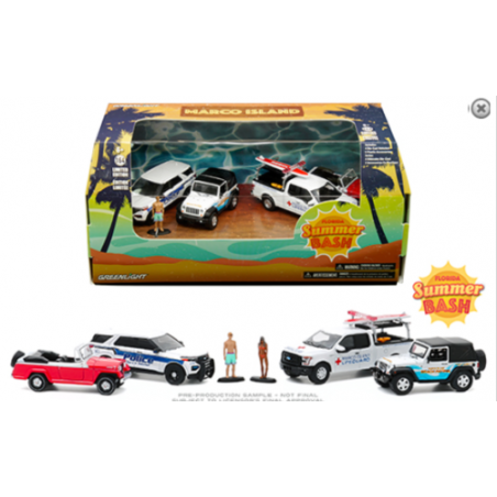 DIORAMA " MARCO ISLAND-FLORIDA SUMMER BEACH " 1/64 GREENLIGHT